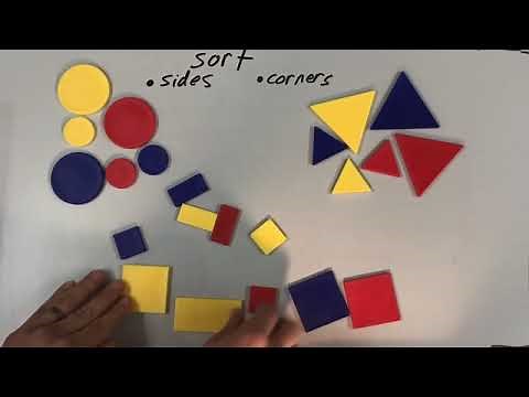 Shape Unit Video Lesson 2 – sorting plane shapes according to defining attributes