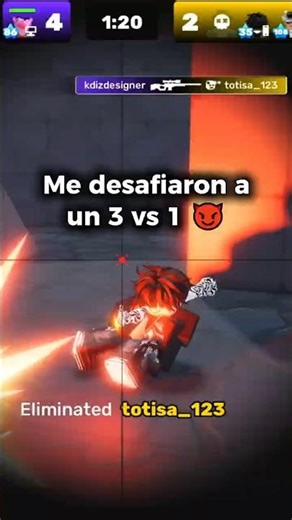 Todavía les queda duda de quien es el mejor de rivals ? 3vs1😈 #roblox #rivals #edit #highlights