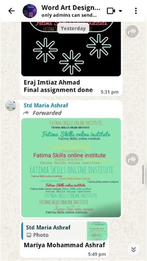 Word Art Design Workshop Batch 1 Complete #wordart #skillsdevelopment