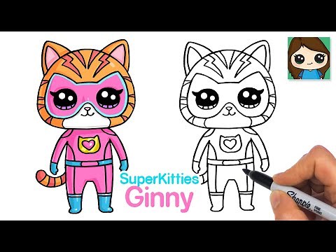 How to Draw Kitten Ginny | SuperKitties