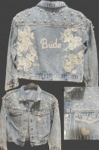 Bride Jean Jacket Custom Original - Etsy Canada