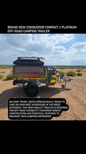 Epic Outdoors | ✨ Brand new Conqueror Compact 2 Platinum, built in South Africa, built to conquer anything. Tough, compact, and ready for every off-road... | Instagram