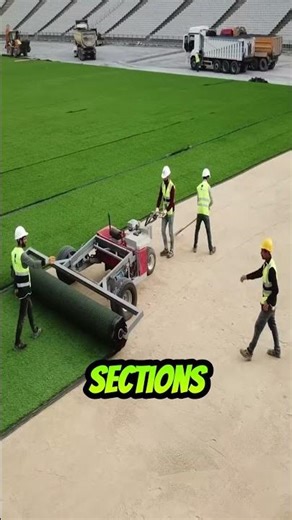 How Stadium Grass Is Installed
