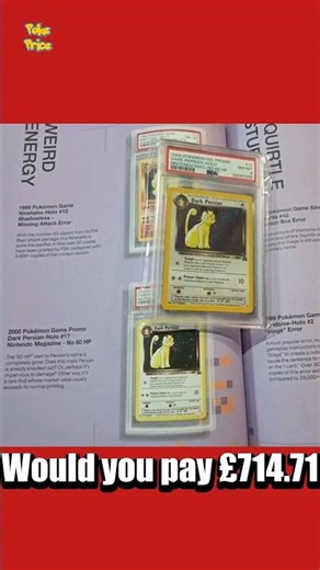 🚀 Persian SOLD £714.71 on eBay UK! 🚀 #pokemoncards