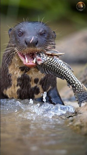 The GIANT RIVER OTTER – Amazon’s Most Feared Predator! 🐾 #RiverOtter #WildlifeGiant