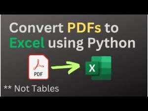 Extract Data from ANY PDF to Excel in Seconds | Python Automation | Python Script PDFs to Excel
