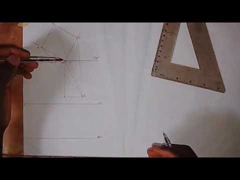 Vanishing Point Method 1 - Perspective View of a given Square