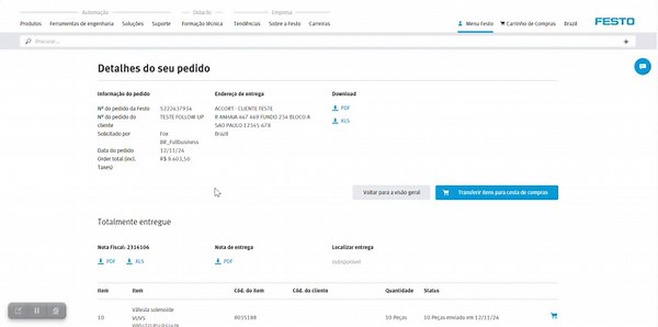 Descubra Como Rastrear Seus Pedidos na Festo Online Shop