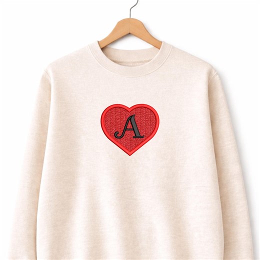 Valentine Heart Applique Alphabet Machine Embroidery Font, 8 Sizes, Heart Applique Font, A-Z Sorted, Valentine Embroidery, Bx Font, BX File - Etsy