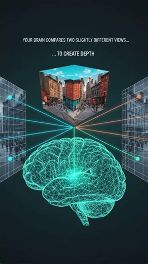 Close One Eye. The World Flattens. 👁️ #shorts