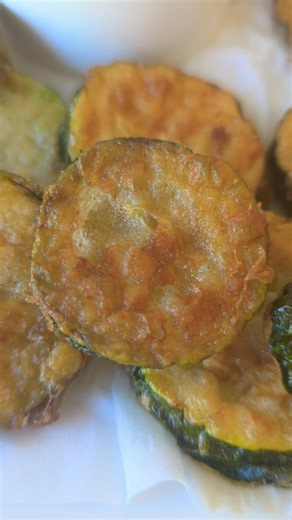 🥒✨ Crispy Fried Zucchini with Creamy Garlic Dip #ABEDALI #ZucchiniRecipe #CrispyZucchini #EasySnack