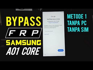 #METODE_1 Bypass FRP (Lupa Akun Google) Samsung Galaxy A01 Core Tanpa PC