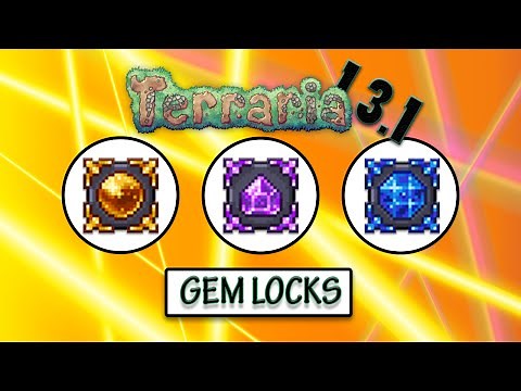 Terraria 1.3.1 (Wiring Update) - Gem Locks - New Multi-Lock/Switch items - Advanced wiring