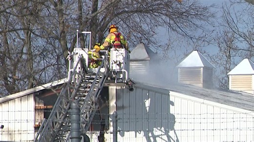 Fire starts in ceiling of local tire test center