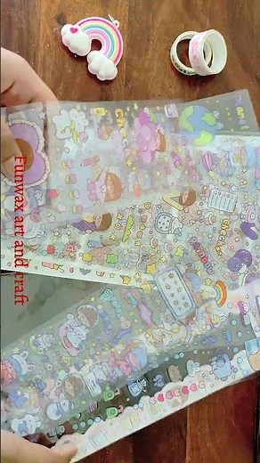 My meesho finds unboxing / Cute kawaii stickers | Birthday journaling stickers gift