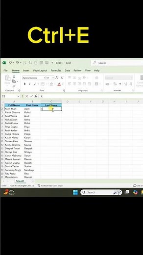 Excel Trick: How to Separate First Name and Last Name