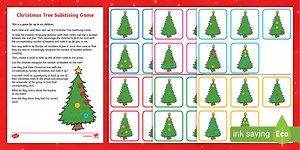 Christmas Tree Subitising Game