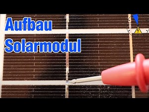 Aufbau Solarmodul Photovoltaik