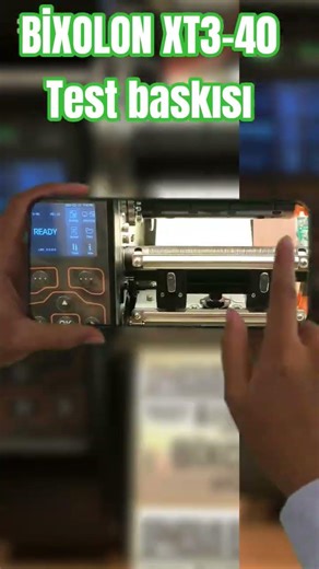 Bixolon XT3-40 TEST BASKISI 🖨️#machine #barkod #barcode #bixoolon