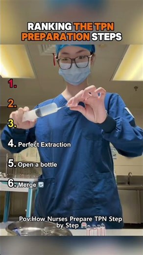 How Nurses Prepare TPN Step by Step #nursetobe #nursetips #nursetok #tpn