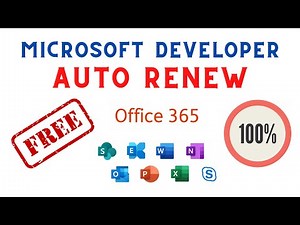 2025 - 100% Renew Microsoft 365 Developer Account Automatically!