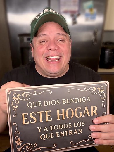 Decoración de pared metálica 2D plana, 1 pieza, 8 x 12 pulgadas, cartel decorativo de pared con la frase en español