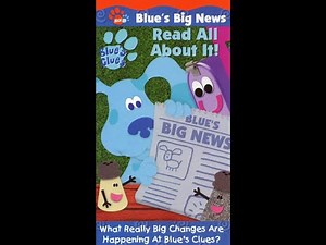 Opening To Blue's Clues: Blue's Big News Vol 1: Read All About It 2001 VHS