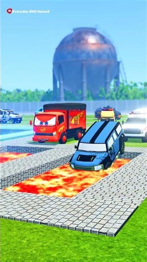 Mixed Color Small to Giant vs Unfinished Road – BeamNG.drive #beamngdrive #automobile #usa #beamng