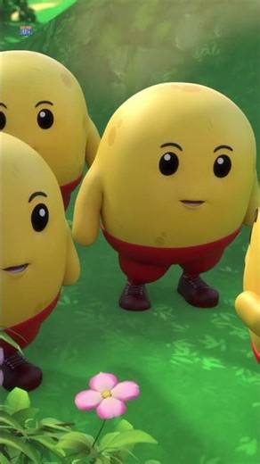 Panch Chote Aloo, पाँच छोटे आलू, Hindi Nursery Rhymes #shorts #kidssongs #hindicartoon #kidsfun