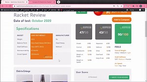 Apacs Edgesaber 10 Badminton Racket Review – Review no.692 MANUFACTURERS SPECS: Weight: 4u Balance: 285 -3 Shaft stiffness: Stiff Max string tension: 38lbs OUR SPECS: Strung weight: 90.3g Balance: 303 Shaft Stiffness: Flexible Remember: All of our rackets are re-strung with the same string to 25lbs tension. We use the same shuttle cocks on all tests We test all rackets in exactly the same way Our player tries to hit all shots at the same velocity and strength to minimise variation. USEFUL LINKS: