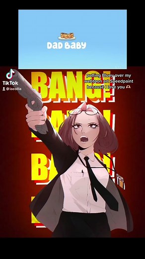 Bluey Webtoon Art Speedpaint: Dad, Baby Episode