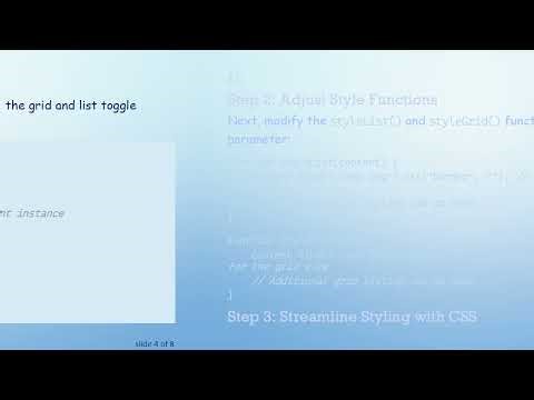 Mastering jQuery: Separate Styles for Grid and List View in Dynamic Content
