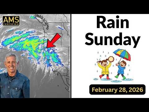 California Rain and Warmth - Next Big Rain
