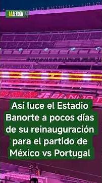 The Azteca Stadium is putting the finishing touches on preparations for the 2026 World Cup