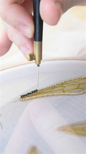 Looking back to the Honey Bee. June 2025 #bees #honeybee #embroideryart | Alexandrina Dordea