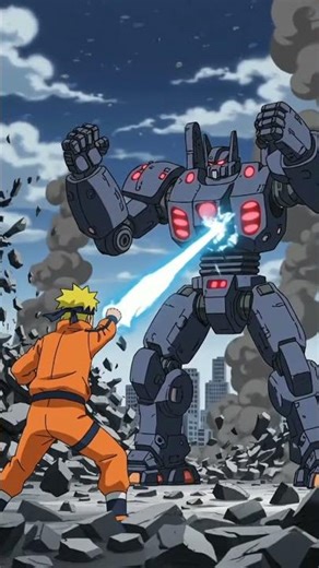 Naruto VS robot fight 💪😈🥵