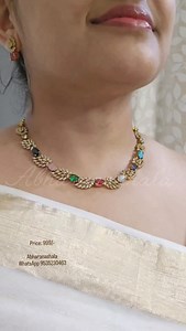 4.8K views · 422 reactions | Antique finish Multi color oval zircon...