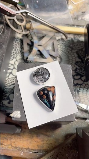 How It’s Made | Jewelry Making Sterling Obsidian Pendant Necklace #handmadejewelry #jewelryshop