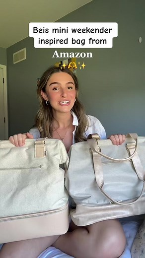Beis Mini Weekender Inspired Bag from Amazon
