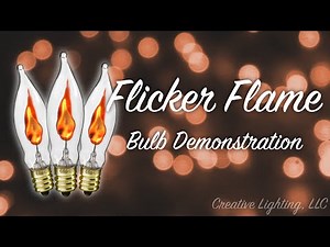Flicker Flame Christmas Light Bulb Demonstration