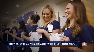 235K views · 835 reactions | This Arizona hospital is having a baby boom, as 16 of its nurses are pregnant at the same time. | NBC Nightly News with Tom Llamas | Facebook