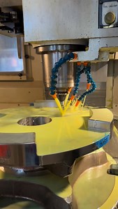 Machining and polishing our Custom 38mm U2 display Gypsy. #superyacht #shiny #machining #windlass #boating | MUIR Anchoring Systems