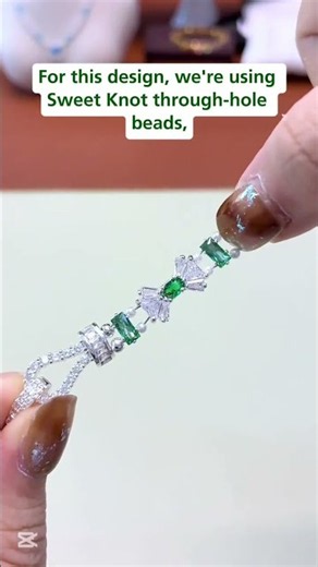 Unique handmade jewelry Making, Sweet Knot Bracelet Tutorial | New Color 3×6 Rectangle Crystal