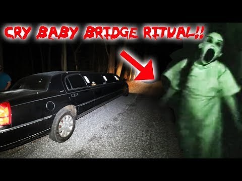 THE CRY BABY BRIDGE RITUAL ON THE HAUNTED CRY BABY BRIDGE! | MOE SARGI