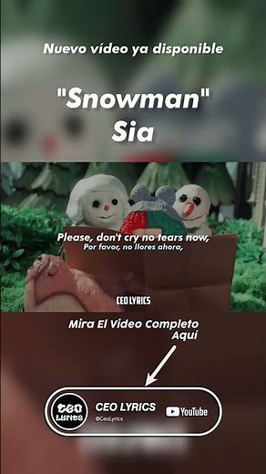 Sia - Snowman (Lyrics, Letra) (Official Video) / CEO LYRICS #Snowman #Sia #EverydayIsChristmas