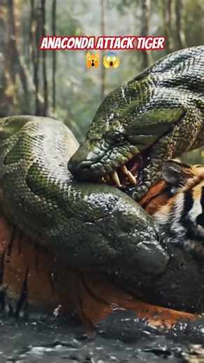🐍Anaconda Snake Attack Tiger🐅 |#Shorts#YouTubeShorts#Viral#Trending#ShortsFeed #ai #aivideo#aishorts