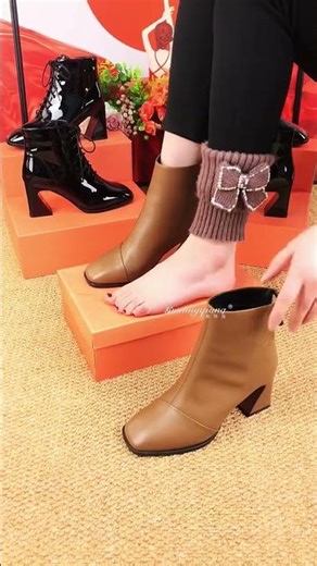New autumn/winter ankle boots, simple and versatile #BeautifulShoesWearableAndComfortable
