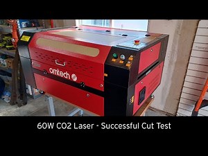 OMTech 60W CO2 Laser First Cut Test