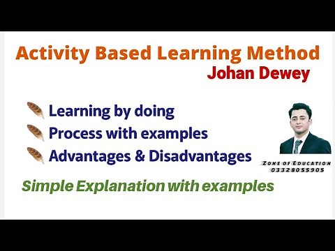 Activity Based Learning Method by Johan Dewey, Learning by doing method