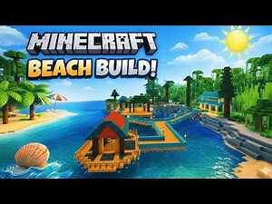 Minecraft Beach House Build Tutorial 🌴 #minecraft